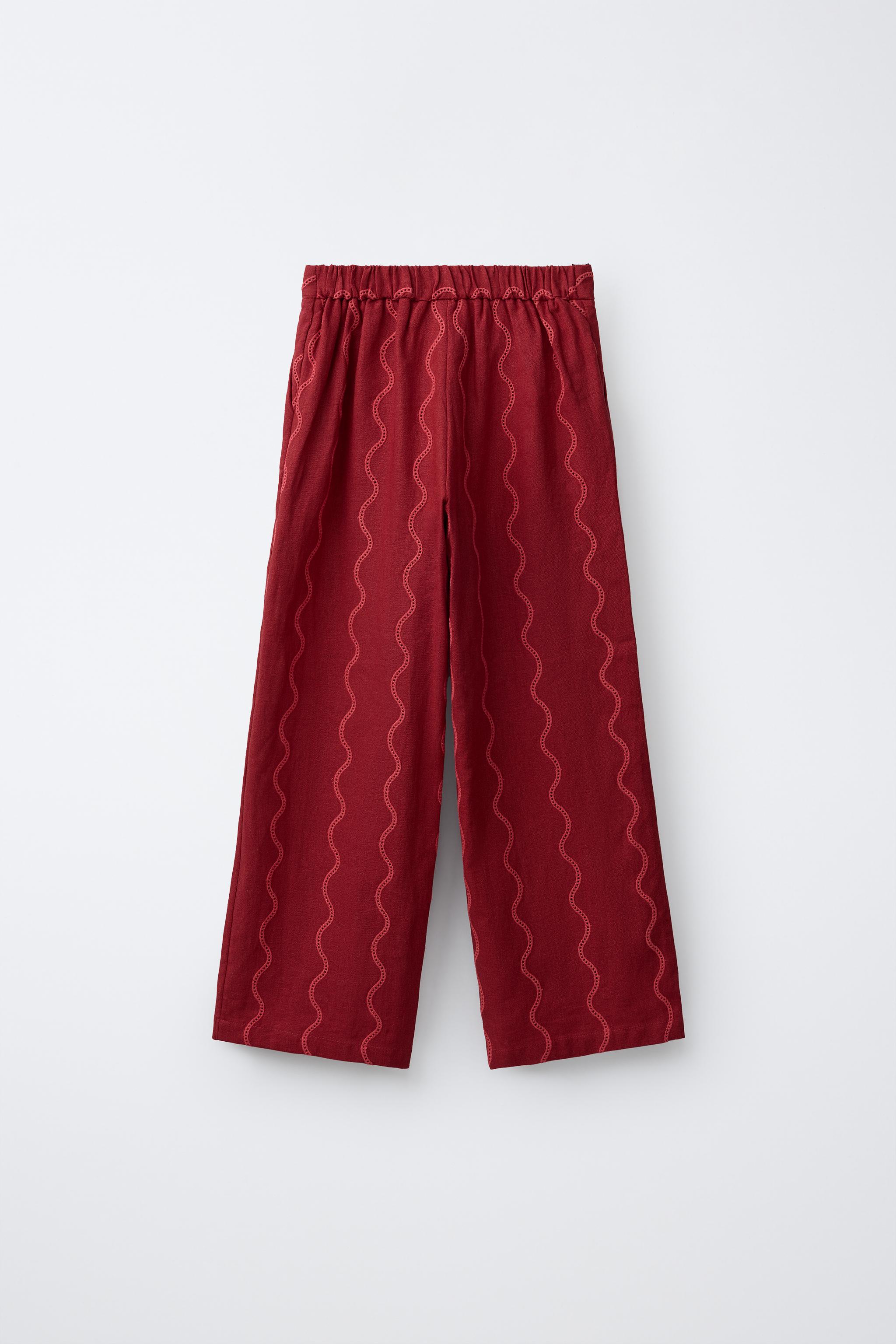 PANTALON WIDE LEG ONDES AVEC LIN